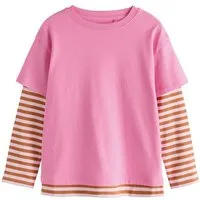 Next Langarmshirt Doppellagiges Langarmshirt (1-tlg)