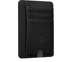 Fintie Geldbörse Flache Geldbörse Kartenetui, Premium Kunstleder RFID-Blocker, Slim Geldbeutel Kreditkartenetui mit ID-Fenster & Schnellzugriff-Fach