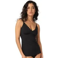 Skiny Achseltop Damen Spaghettishirt mit herausnehmbare Pads Micro (Packung, 1-St) extra flache Nähte