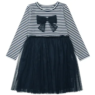 STACCATO - Md.-Kleid soft marine str - Gr. - 122