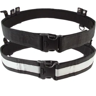 Rettungsdienstkoppel | tee-uu | Quick/Black Koppel | schwarz | Größe S-XL | Unter- und Obergürtel verbunden durch Klett | Beltkeeper | GLOVE-FIX L (100cm-120cm) Nein