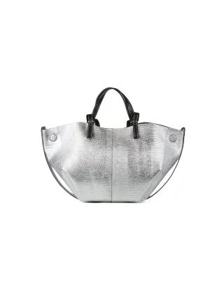 Giulia Monti Handtasche Silber Schwarz