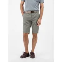 LERROS Chinoshorts Bequeme Chino-Bermuda mit Gürtel und Minimalprint Leichte Sommershorts aus 98% Baumwolle und 2% Elasthan, mit 4 Taschen