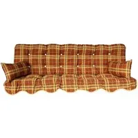 Kühnemuth Auflagekissen Auflagen Set für Hollywoodschaukeln Sitzkissen 180x50 cm Design 148
