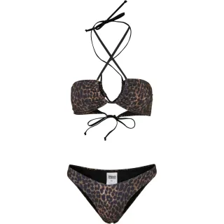 Urban Classics - "Hot" Bikini Set für Damen (Braun/Schwarz)