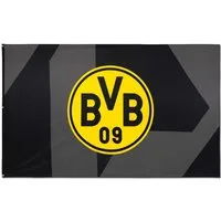 BVB Fahne BVB-Hissfahne schwarz 250x150cm (Packung, 1-St., Fahne)