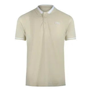 Cavalli Class Poloshirt Mit Kräftigen Streifen In Beige Und Sand