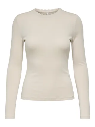 ONLY - ONLNICOLINA L/S TOP JRS Birch - Gr. - M