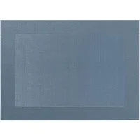 ASA SELECTION Platzset Tischset gewebter Rand bluestone 46 x 33 cm, Tischwäsche