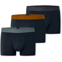 Schiesser Boxershorts 95/5 Multipacks (3er Pack) mit farblich abgesetztem, sportlichem Logo-Webgummibund