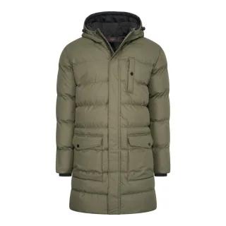 Cappuccino Italia Jas Winter Lang Pufferjacke Grün