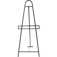 Dekoleidenschaft Präsentationsstaffelei "Modern" aus Metall mattschwarz, 115 cm hoch, Staffelei, Kundenstopper, Bilderständer, Dreifuss, Stativ, Standstaffelei für Gemälde & Schilder
