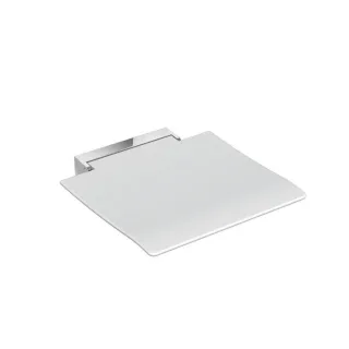 Hewi 450 Klappsitz 950.51.2159098 verchromt, 450 x 463 x 107 mm, Sitzfläche weiß