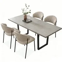 Jiexi Esszimmerstuhl Modernes Esszimmerstuhl-Set in Cord-Optik, bequem & stabil