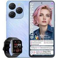 blackview Shark9 5G AI incl. R50 Handy (6,7 Zoll, 256 GB Speicherplatz, 50 MP Kamera, Dual 5G, Android 14, NFC)