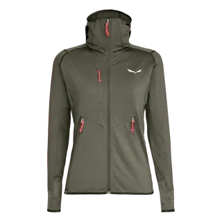 SALEWA - Agner Hybrid Polarlite Durastretch Damen Kapuzenjacke - Grün (Gr.42)