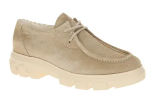 Paul Green Damen Plateau Mokassin 1183-049 PG 1183 Beige Grain Echtleder Schn...