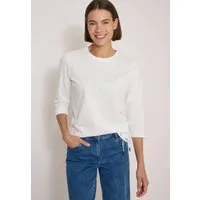 CECIL 3/4-Arm-Shirt Sommershirt mit Tunnelzug am Saum