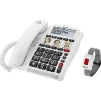 Geemarc Geemarc CL610 Schnurgebundenes Seniorentelefon Foto-Tasten, Freisprec Seniorentelefon