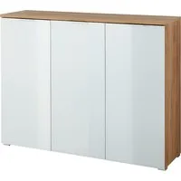 GERMANIA Schuhschrank Telde Breite 134cm, Soft-close, verstellbare Böden, ES-Glas, Made in Germany