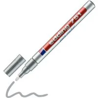 edding Lackmarker 751, (1-tlg), Strichstärke 1-2 mm, wasserfest, voll deckend