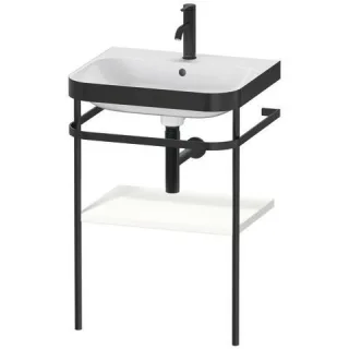Duravit Happy D.2 Plus c-bonded Set mit Metallkonsole Weiß Seidenmatt 575x490x850 mm - HP4735O3636 HP4735O3636