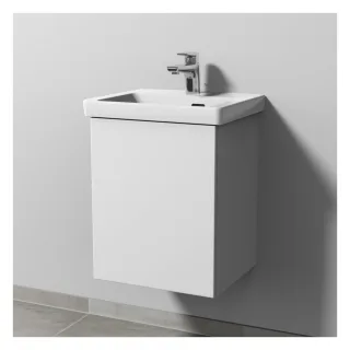 Sanipa 3way Waschtischunterbau zu Villeroy & Boch Subway 3.0 Waschtisch mit 1 Tür, Weiß-Soft SM84243