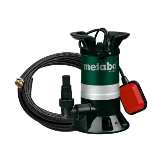 Metabo Set Schmutzwasser-Tauchpumpe PS 7500 S mit Ablauf-Garnitur mit Armaturen (7m) - Karton - 690864000