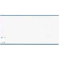 HERMA Schulheft Buchschoner transparent mit blauem Rand 270x540 mm, Verschweißter Kantenschutz