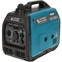 Könner & Söhnen Stromerzeuger KS 3100i S, 3,10 in kW, (Schallgedämmtes Gehäuse (63 dB Lpa 7 m), ECO-Modus, 1-tlg., Kupferwicklungen, Kurzschluss- und Überlastschutz, Abgasnorm EURO V), Kurzschluss- und Überlastschutz, Abgasnorm EURO V