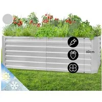 blumfeldt Hochbeet High Grow Straight, Hochbeet Metall Balkon Pflanzkasten Pflanzkübel Blumenkasten