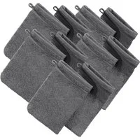 Erwin Müller Waschhandschuh Waschhandschuh "Heidelberg" 10er-Pack, Frottier, Walk-Frottier Uni