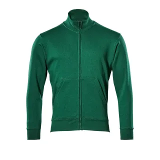 MASCOT Herren Lavit Sweatshirt mit Reißverschluss CROSSOVER Grün XL - 51591-970-03-XL