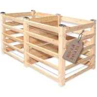 Gartenwelt Riegelsberger Komposter Moderner Komposter Lärchenholz Massivholz Steckkomposter, BxTxH: 153x80x80 cm