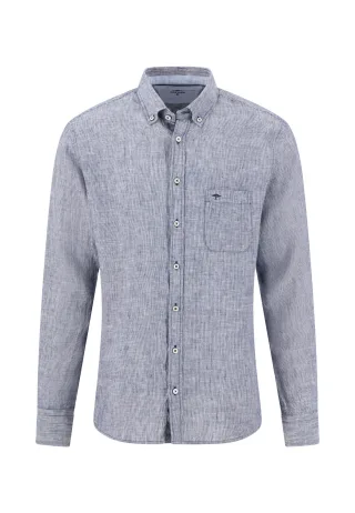 FYNCH-HATTON - Linen Stripe, B.D., 1/1 navy - Gr. - M