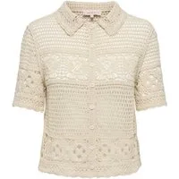 ONLY Langarmbluse ONLLEILANI S/S EMB TOP WVN EX