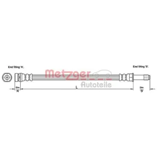 Metzger Bremsschlauch vorne Ford C-Max Focus