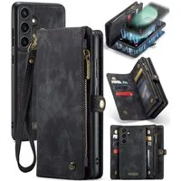 CaseMe Handyhülle Caseme Samsung Hülle mit Zipper 2in1 Samsung S26-Schwarz