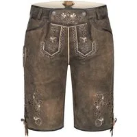 Nübler Trachtenlederhose Lederhose kurz Viona L in Hellbraun von Nübler