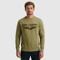 PME LEGEND Sweatshirt Crewneck soft terry with logo mit Logo Print
