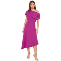 LIPSY Midikleid Lipsy Fit + Flare Oneshoulder-Midikleid, Kurzgröße (1-tlg)