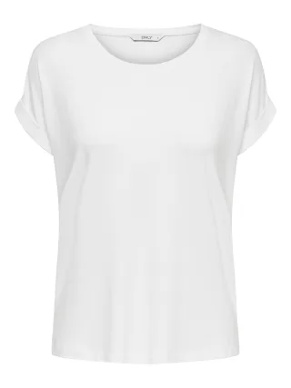 ONLY - ONLMOSTER S/S O-NECK TOP NOOS JRS Weiß - Gr. - M