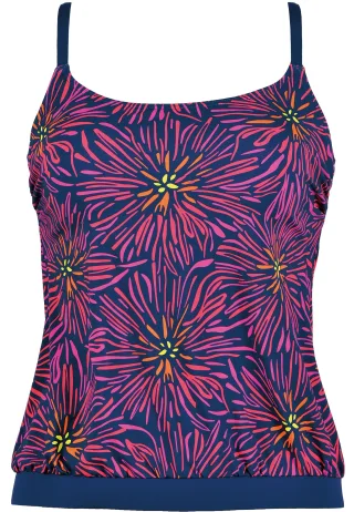 NATURANA - Schalen-Tankini Top blue multicolor - Gr. - 40B