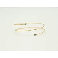 Aurelie Armreif Oberarmreif, gold mit Zirkoniasteinen