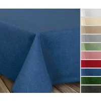 Beautex Tischdecke Fleckenabweisende bügelfreie Tischdecke mit Lotuseffekt, Leinenoptik (1-tlg)