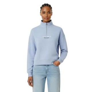 Jack Wills - "Honeylane" Sweatshirt für Damen, mit halbem Reißverschluss (Weiches Blau)