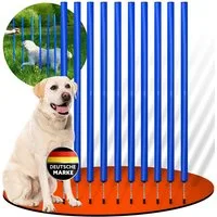 PfotenWunder Agility-Slalom 10x Slalom-Stangen, Profi-Agility-Set für kleine & große Hunde, (10-tlg)