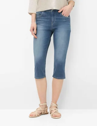 Brax Damen Jeans Style SHAKIRA C USED STONE BLUE, denim blau, Gr. 40K