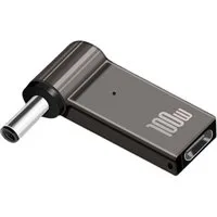 Bolwins D01 USB Typ-C zu DC mit PD Kabel Adapter für DELL Stecker 4,5*3,0mm Computer-Adapter DC 4,5 × 3,0 mm Stecker zu USB-C Typ-C Buchse, 0 cm, 100W Power Delivery, integrierter PD-Emulator, für Dell-Laptops