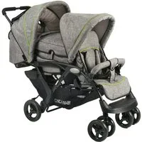 CHIC4BABY Geschwisterwagen Duo, mit feststellbaren Doppelschwenk-Vorderrädern